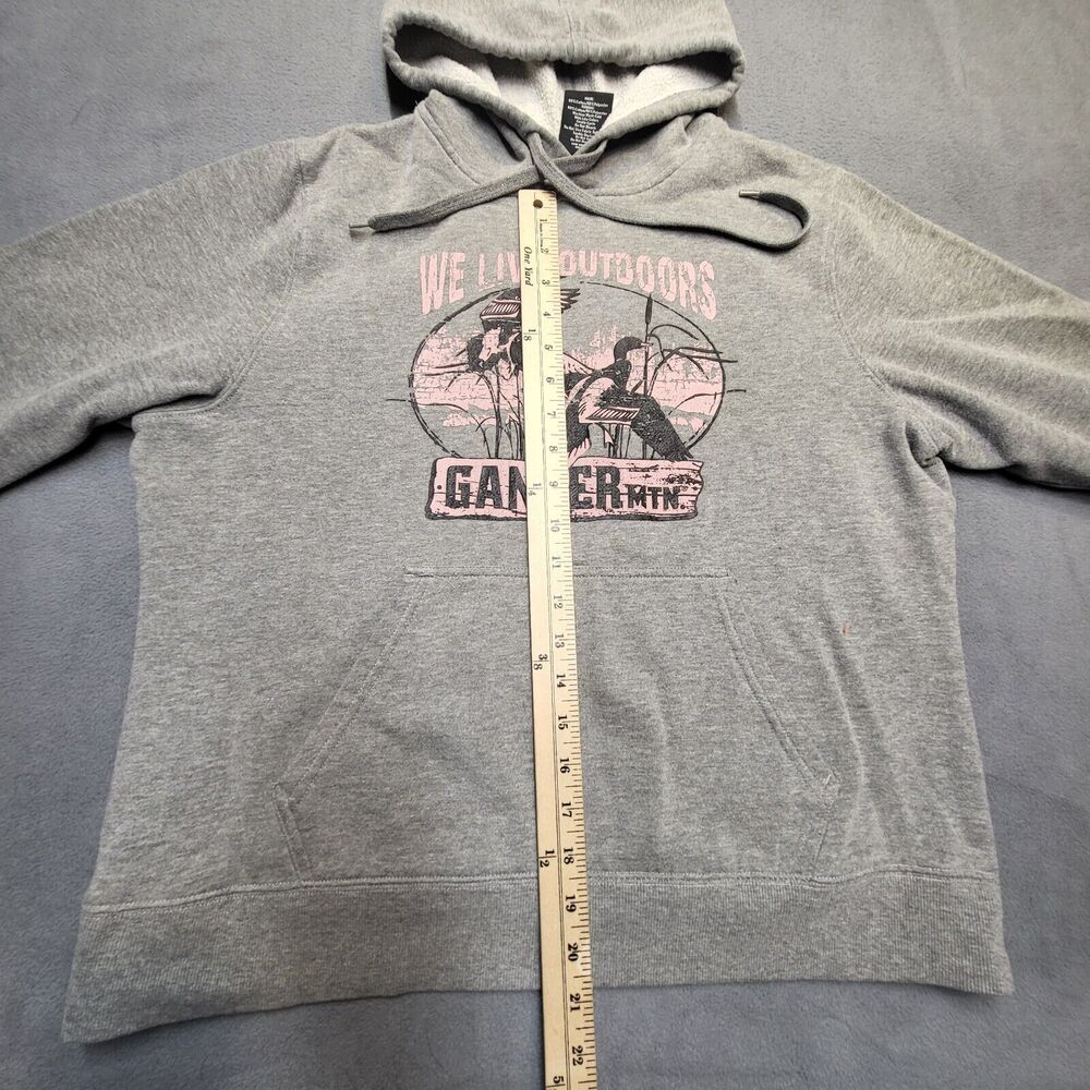 Cabelas Hoodie Womens L Gray Pullover Graphic Sweatshirt Long Sleeve - Picture 5 of 8